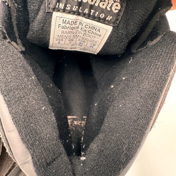 Sorel Men's Grey Leather Barn Zip Boot Thinsulate Size 8 - Picture 8 of 9